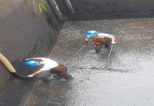 大潭電廠廢水槽清洗